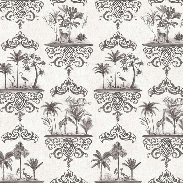 Rousseau-Behang-Cole & Son-Soft Charcoal-Rol-99/9039-Selected Wallpapers