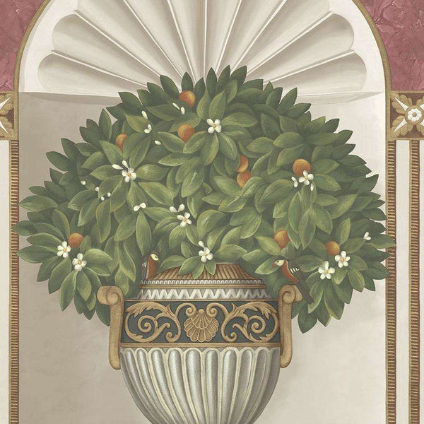 Royal Jardiniere-behang-Cole & Son-Spring Green & Rose-Rol-118/11026-Selected Wallpapers