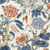 Hill Garden-Behang-Thibaut-Brick and Navy-Rol-T13655-Selected Wallpapers