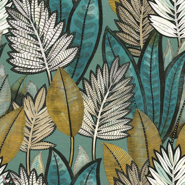 Sabal-Wallpaper-Casamance-Vert D'Eau-Roll-74680264-Selected Wallpapers