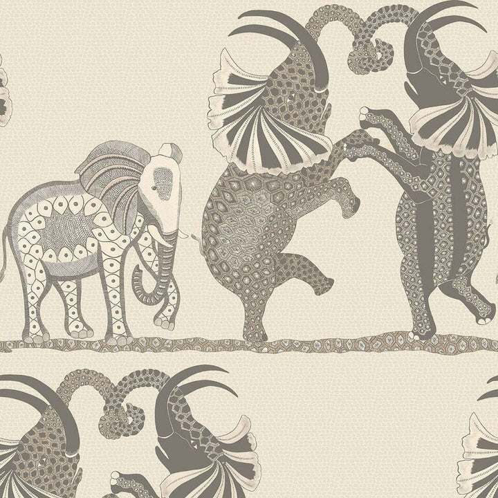 Safari Dance-Behang-Tapete-Cole & Son-Parchment & Soot-Rol-109/8037-Selected Wallpapers