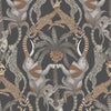 Safari Totem-Behang-Cole & Son-Taupe on Charcoal-Rol-119/2009-Selected Wallpapers