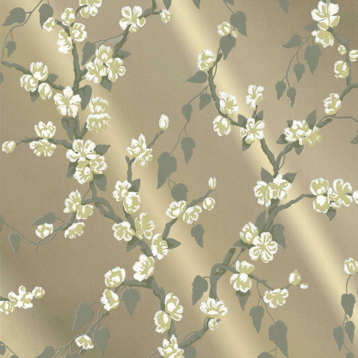Sakura-behang-Tapete-Little Greene-Metal Lustre-Rol-0247SAMETAL-Selected Wallpapers