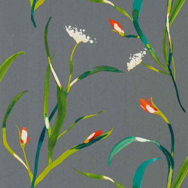 Saona-Behang-Harlequin-Kiwi/Charcoal-Rol-111758-Selected Wallpapers