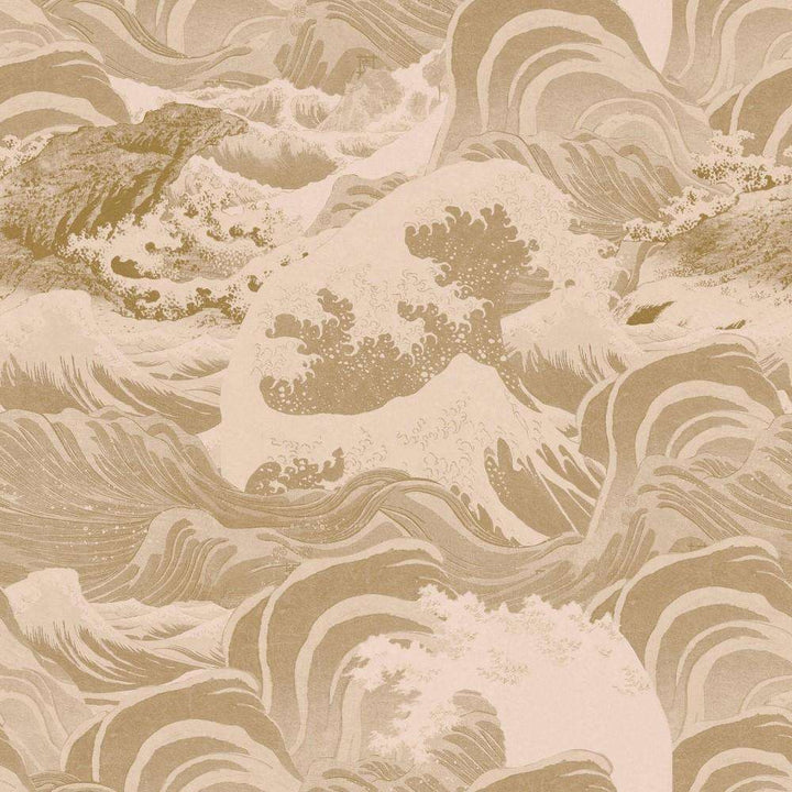 Sea Waves-behang-Tapete-Mind the Gap-Taupe-Rol-WP30062-Selected Wallpapers