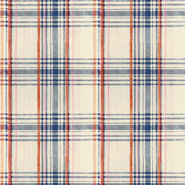 Seaport Plaid-behang-Mind the Gap-Cream-Rol-WP30068-Selected Wallpapers