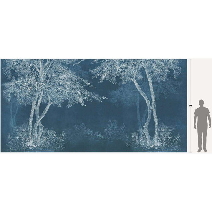 Selva | Fiber Glass-behang-Tapete-Inkiostro Bianco-Selected Wallpapers