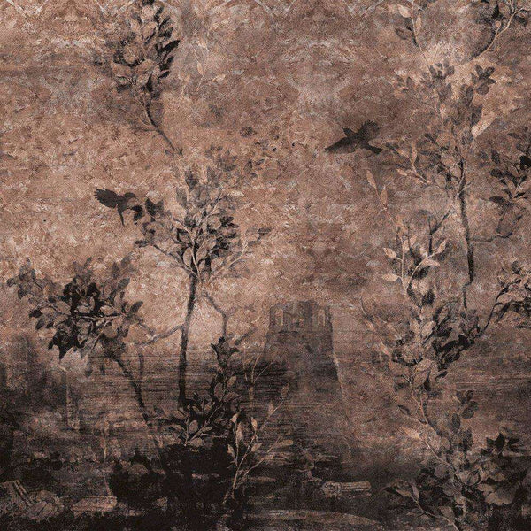 Seta-behang-Inkiostro Bianco-Roze-Gold Leaf-INKEVEA2003-Selected Wallpapers