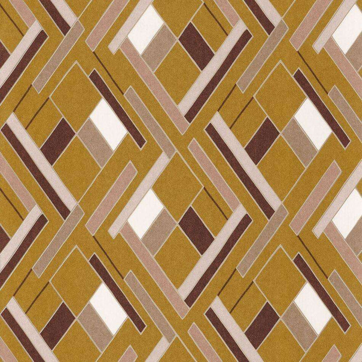 Shapes-behang-Tapete-Casamance-Moutarde-Rol-74632445-Selected Wallpapers