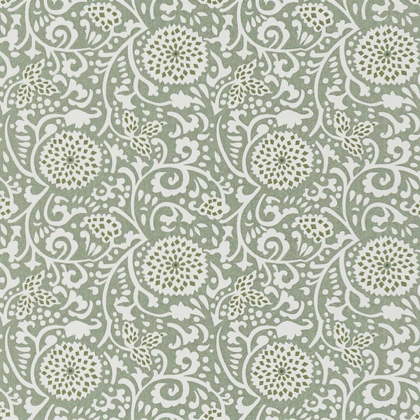 Shaqui-Wallpaper-Designers Guild-Vintage Green-Roll-PDG1147/05-Selected Wallpapers