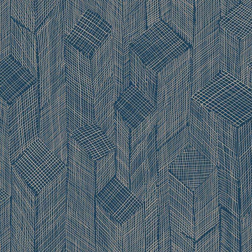 Shibam-behang-Tapete-Arte-Midnight Blue-Rol-66010-Selected Wallpapers