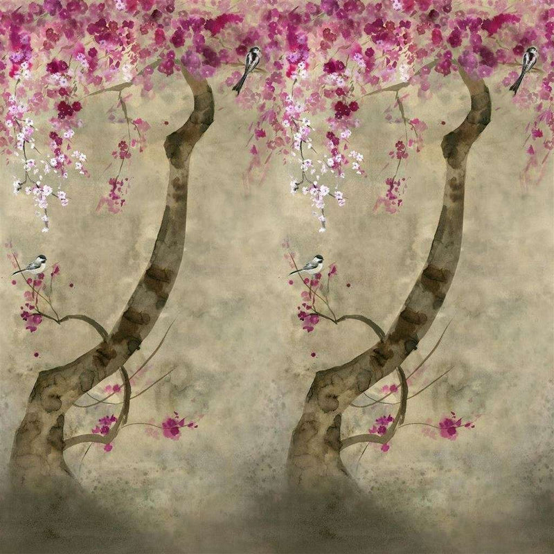 Shinsha Scene 2 wallpaper in Blossom by Designers Guild