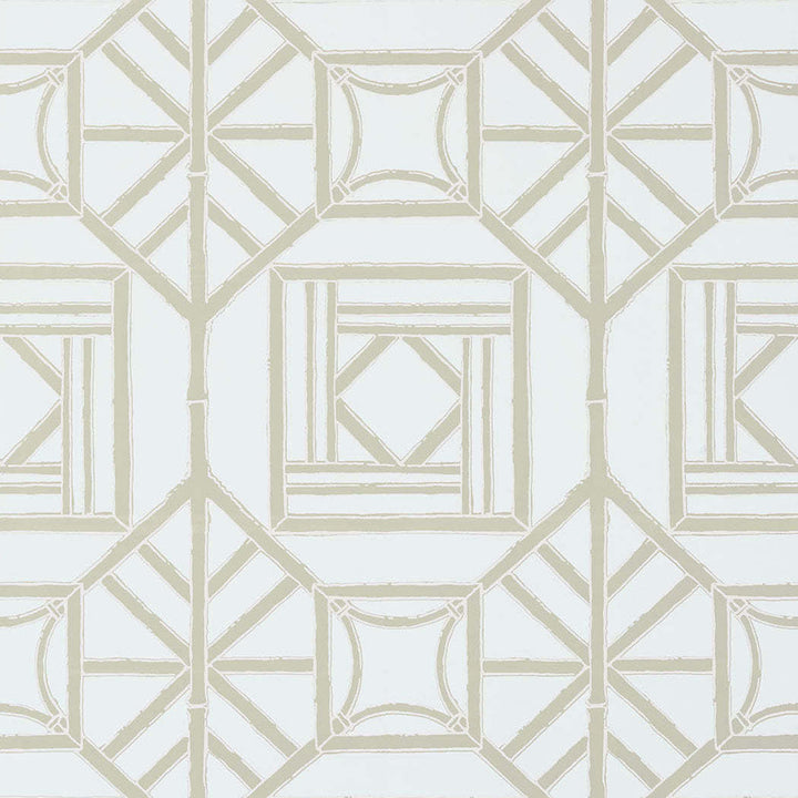 Shoji Panel-Behang-Tapete-Thibaut-Aqua-Rol-T75519-Selected Wallpapers