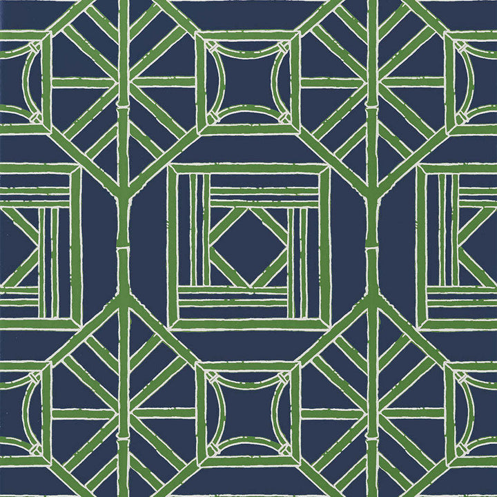 Shoji Panel-Behang-Tapete-Thibaut-Navy Green-Rol-T75521-Selected Wallpapers