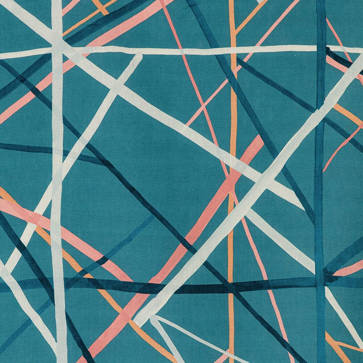 Simpatico stof-Fabric-Tapete-Kelly Wearstler-Teal-Meter (M1)-GWF-3711.335-Selected Wallpapers