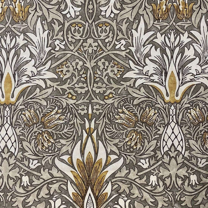 Snakeshead stof-Fabric-Tapete-Morris & Co-Pewter Gold-Meter (M1)-226458-Selected Wallpapers