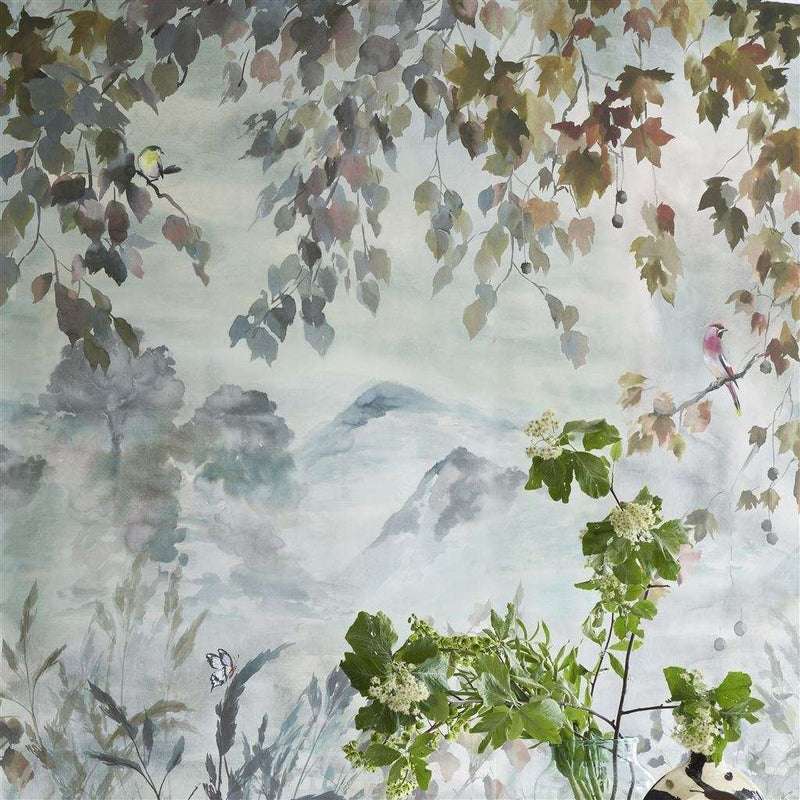 Special Miyako Scene 2 behang in Dove van Designers Guild