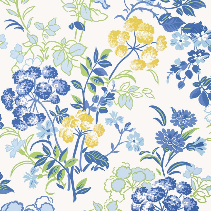 Spring Garden-Behang-Tapete-Thibaut-Blue and White-Rol-T14336-Selected Wallpapers