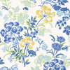 Spring Garden-Wallpaper-Thibaut-Blue and White-Roll-T14336-Selected Wallpapers