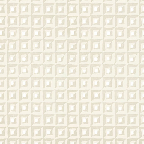 Square Dance-Behang-Thibaut-Beige-Rol-T12847-Selected Wallpapers