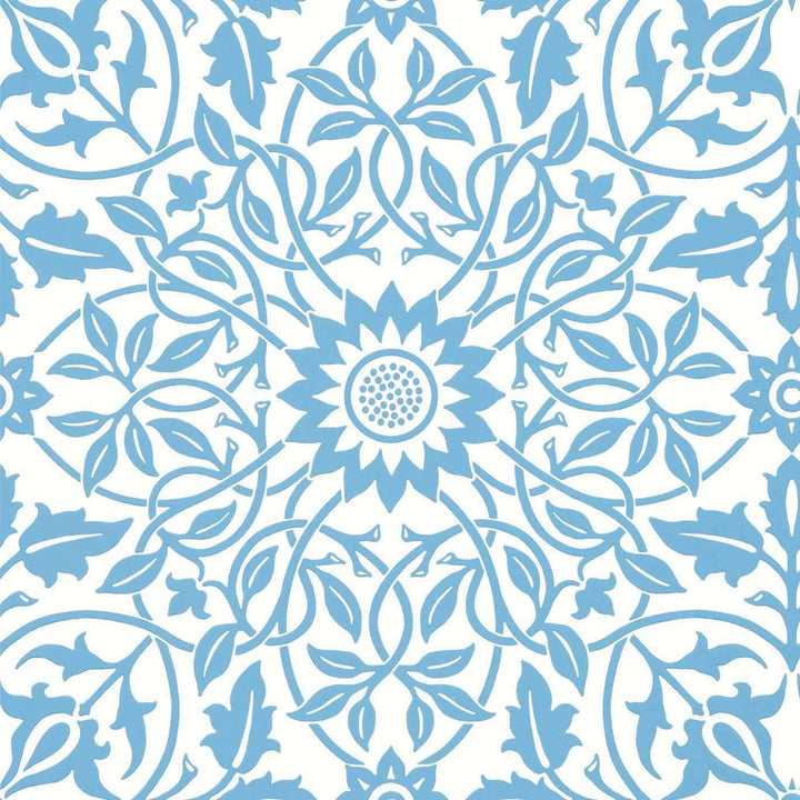 St James Ceiling-Behang-Tapete-Morris & Co-China Blue-Rol-217079-Selected Wallpapers