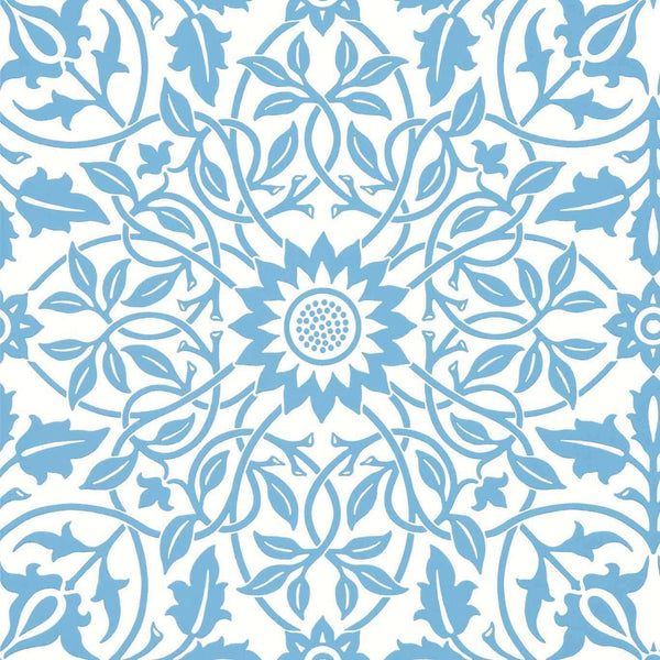 St James Ceiling-Wallpaper-Morris & Co-China Blue-Roll-217079-Selected Wallpapers