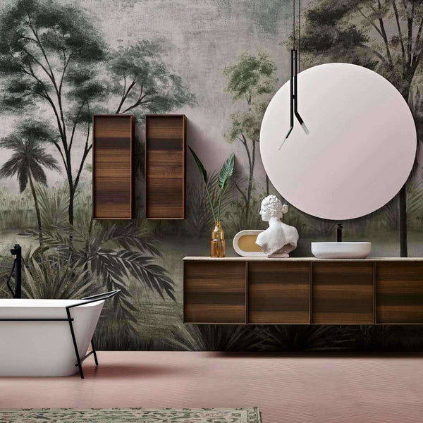 Still | Fiber Glass-behang-Inkiostro Bianco-Selected Wallpapers