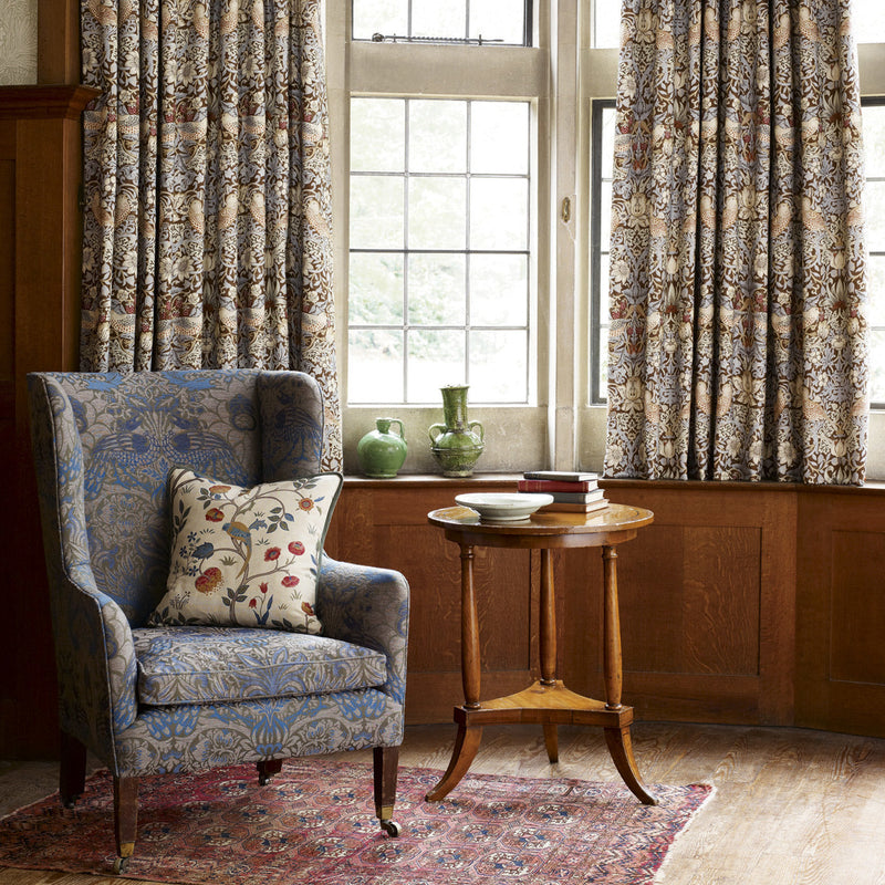 Strawberry Thief fabric-Morris & Co-Selected Wallpapers