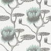 Summer Lily-behang-Cole & Son-Print Room Blue-Rol-95/4022-Selected Wallpapers