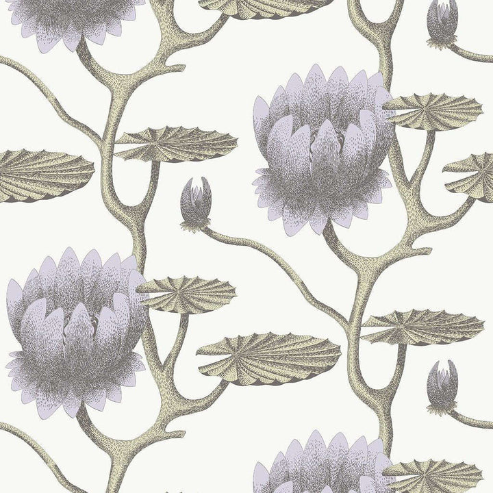 Summer Lily-behang-Tapete-Cole & Son-Soft Purple-Rol-95/4023-Selected Wallpapers