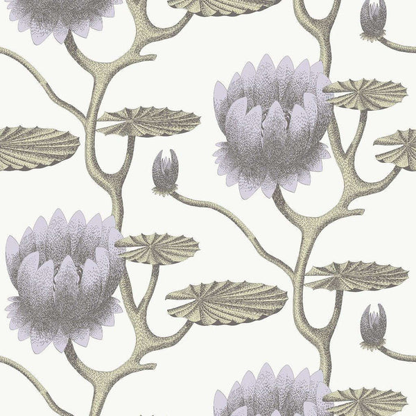 Summer Lily-behang-Cole & Son-Soft Purple-Rol-95/4023-Selected Wallpapers