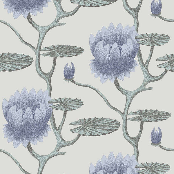 Summer Lily-behang-Cole & Son-Hyacinth Blue-Rol-95/4024-Selected Wallpapers