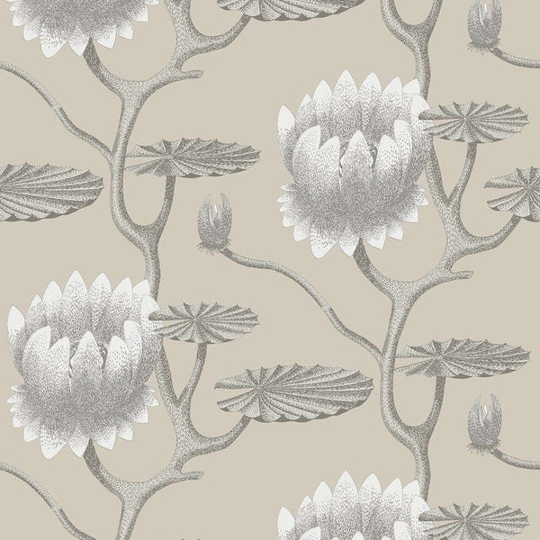 Summer Lily-behang-Cole & Son-Stone-Rol-95/4025-Selected Wallpapers