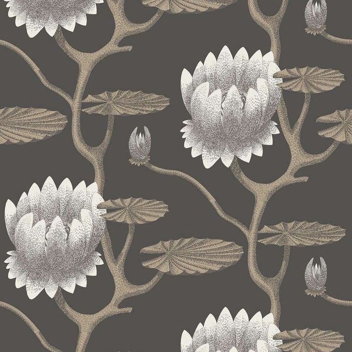 Summer Lily-behang-Tapete-Cole & Son-Charcoal-Rol-95/4026-Selected Wallpapers