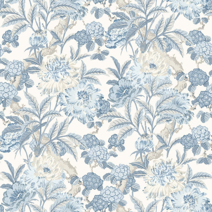 Summer Peony-Behang-Tapete-GP&J Baker-Blue-Rol-BW45095.1-Selected Wallpapers