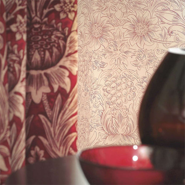 Sunflower Edge-behang-Tapete-Morris & Co-Selected Wallpapers