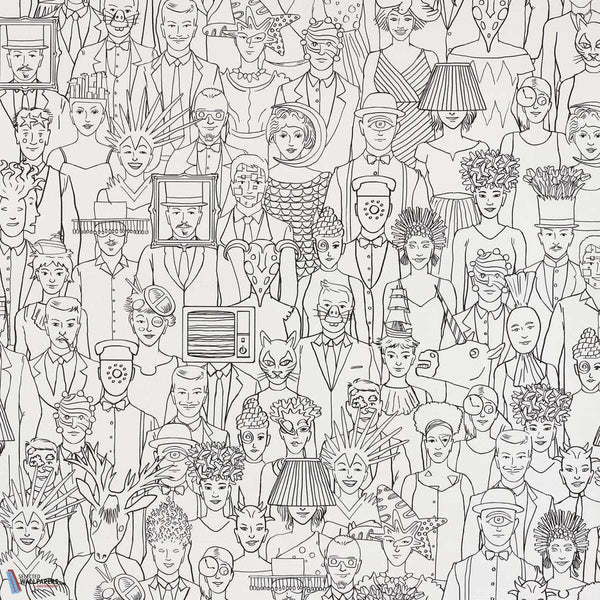 Surrealist Ball-Behang-Pierre Frey-Croquis-Meter (M1)-FP796001-Selected Wallpapers
