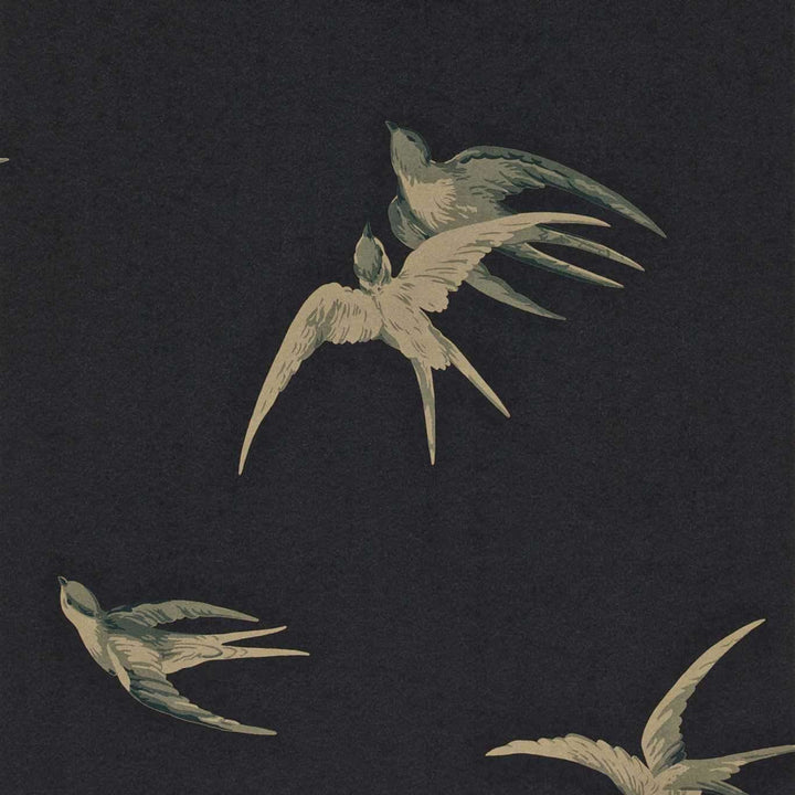 Swallows-behang-Tapete-Sanderson-Black-Rol-DVIWSW105-Selected Wallpapers