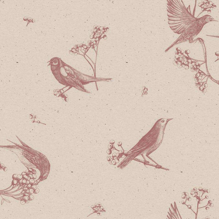 Sweet Birds-Behang-Tapete-Coordonne-Rose-Rol-9500071-Selected Wallpapers