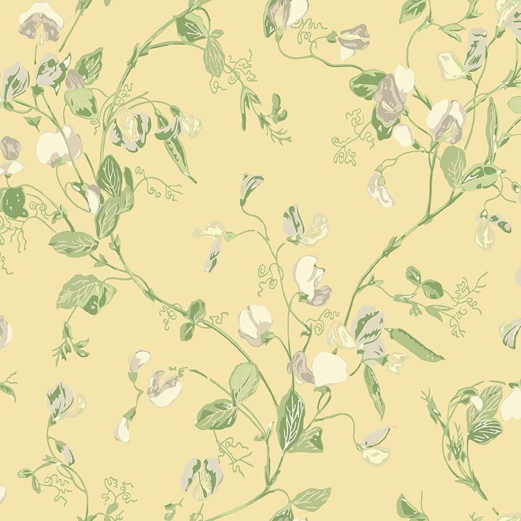 Sweet Pea-Behang-Tapete-Cole & Son-Grey & Lime-Rol-100/6029-Selected Wallpapers