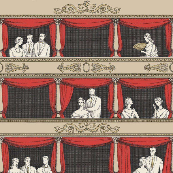 Teatro-behang-Cole & Son-Rood-Rol-114/18037-Selected Wallpapers