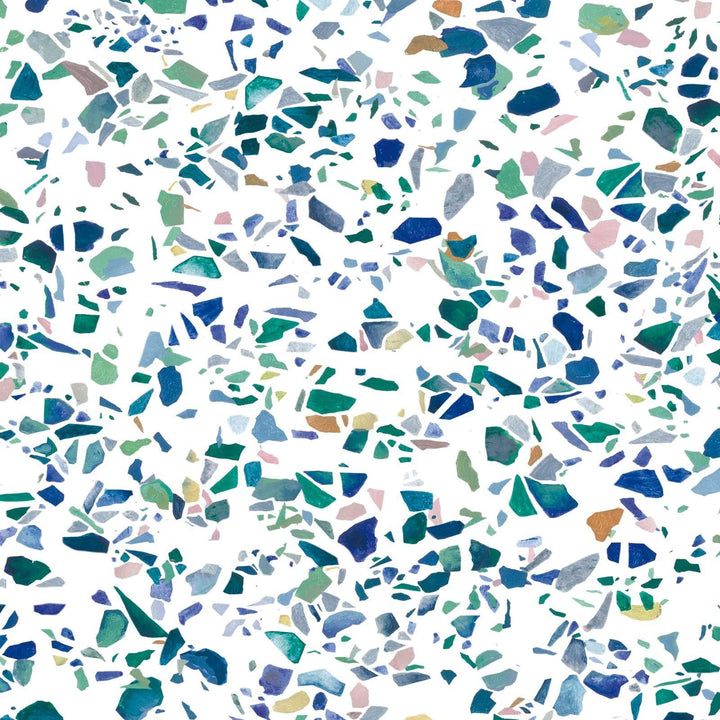 Terrazzo-behang-Tapete-Isidore Leroy-Bleu-Rol-06241301-Selected Wallpapers
