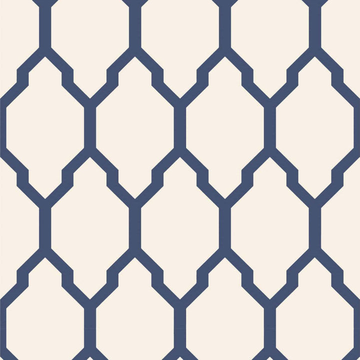 Tessella-Behang-Tapete-Farrow & Ball-Drawing Blue-Rol-BP3604-Selected Wallpapers