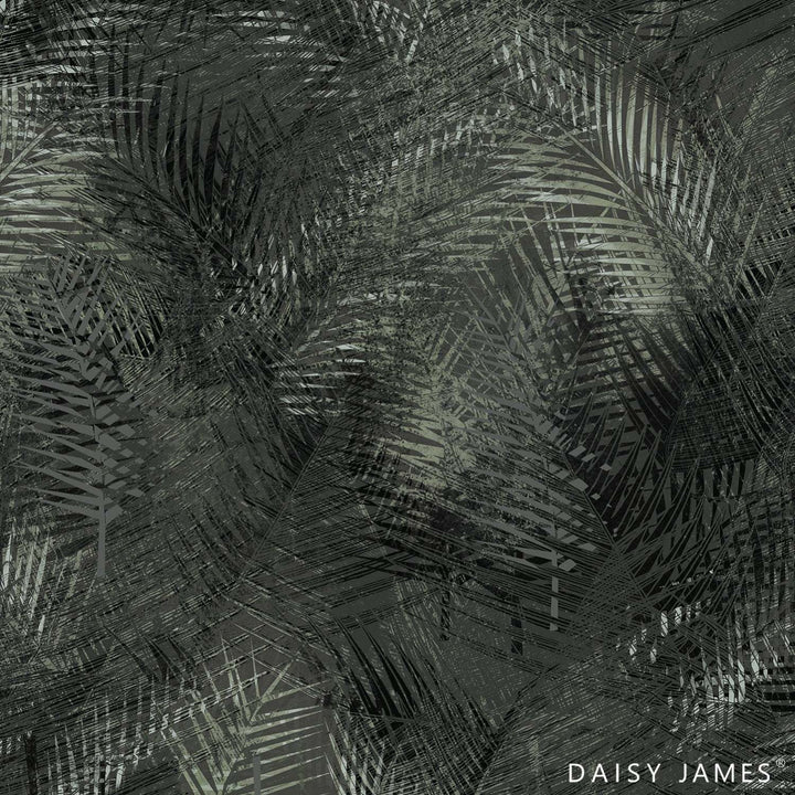The Areca-behang-Tapete-Daisy James-Grey-Vinyl-DJ141-Selected Wallpapers