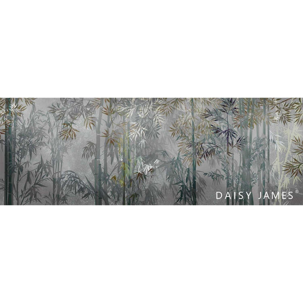 The Bamboo Grey behang-behang-Daisy James-Selected Wallpapers & Interiors