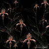 The Black Orchid behang-behang-Daisy James-Black-Vinyl-M2-Selected Wallpapers & Interiors