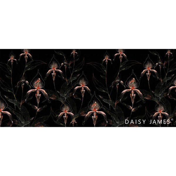 The Black Orchid behang-behang-Daisy James-Selected Wallpapers & Interiors