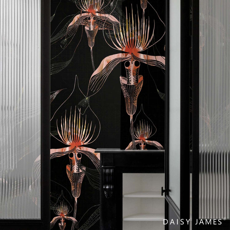 The Black Orchid wallpaper by Daisy James