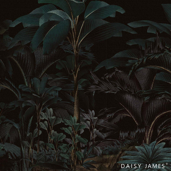The Black Parc Tapete-Daisy James-Black-Vinyl-M2-Selected Wallpapers & Interiors