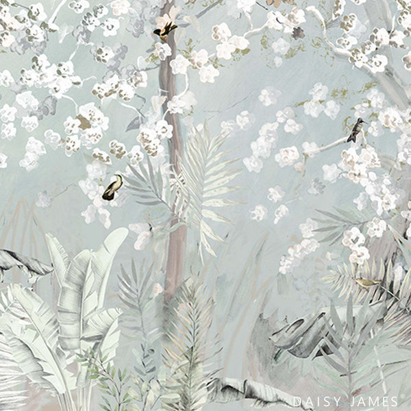 The Blossom behang-behang-Daisy James-Light-Vinyl-M2-Selected Wallpapers & Interiors